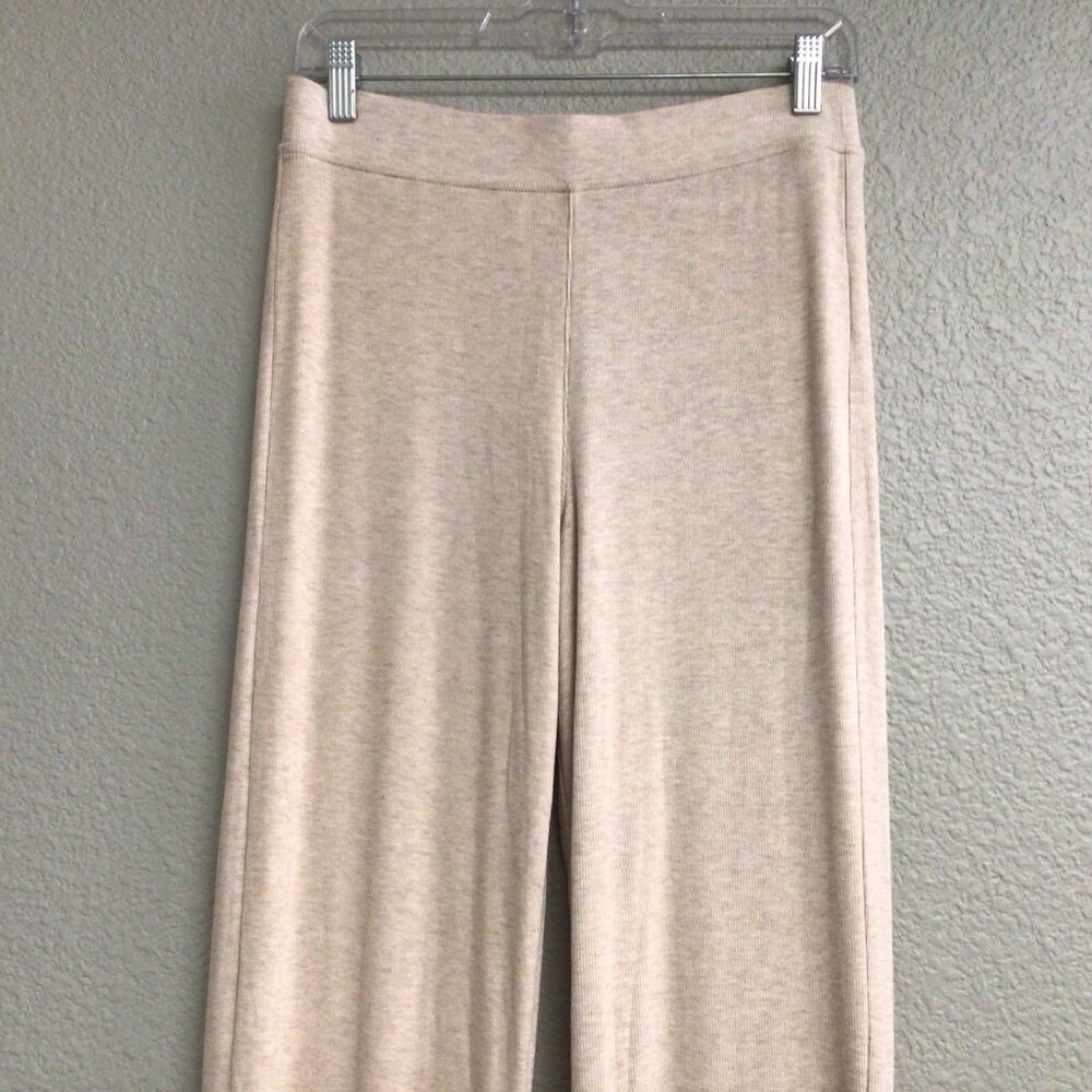 ATM Anthony Thomas Melillo Ribbed Beige Pants Knit Women's Medium NWT $205 - Picture 3 of 13